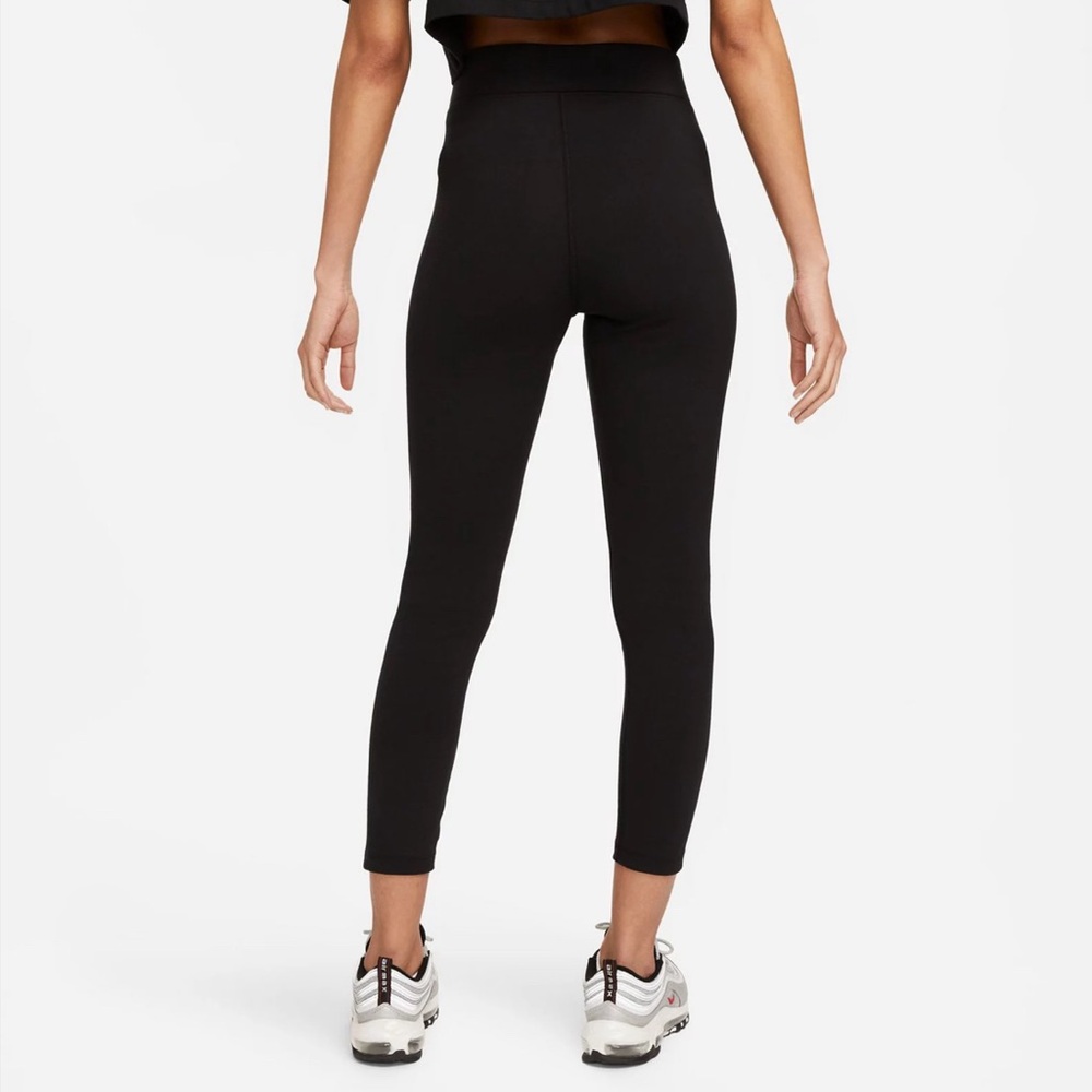 NWT Nike Classic High-Waisted 7/8 Black Cotton Leggings Large L - Picture 2 of 12
